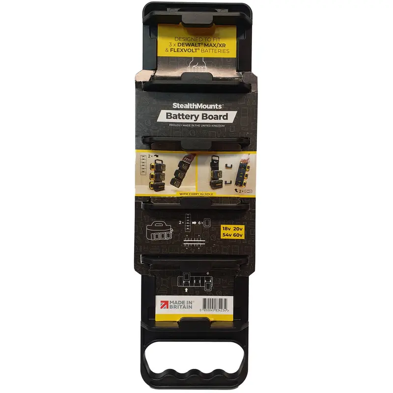 StealthMounts Battery Holder with Handle For DeWalt Batteries