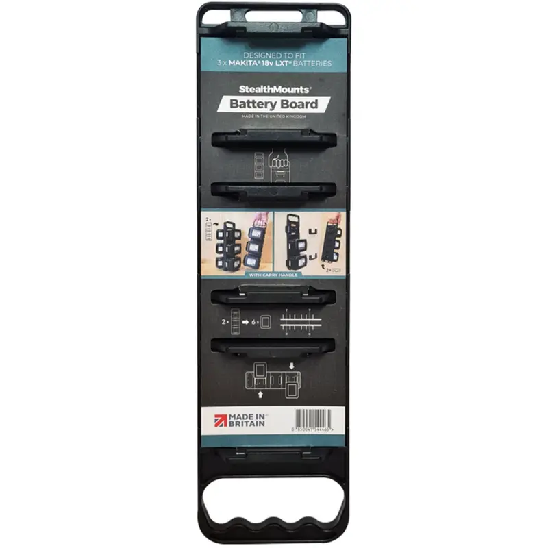 StealthMounts Battery Holder with Handle Makita 18V LXT Batteries