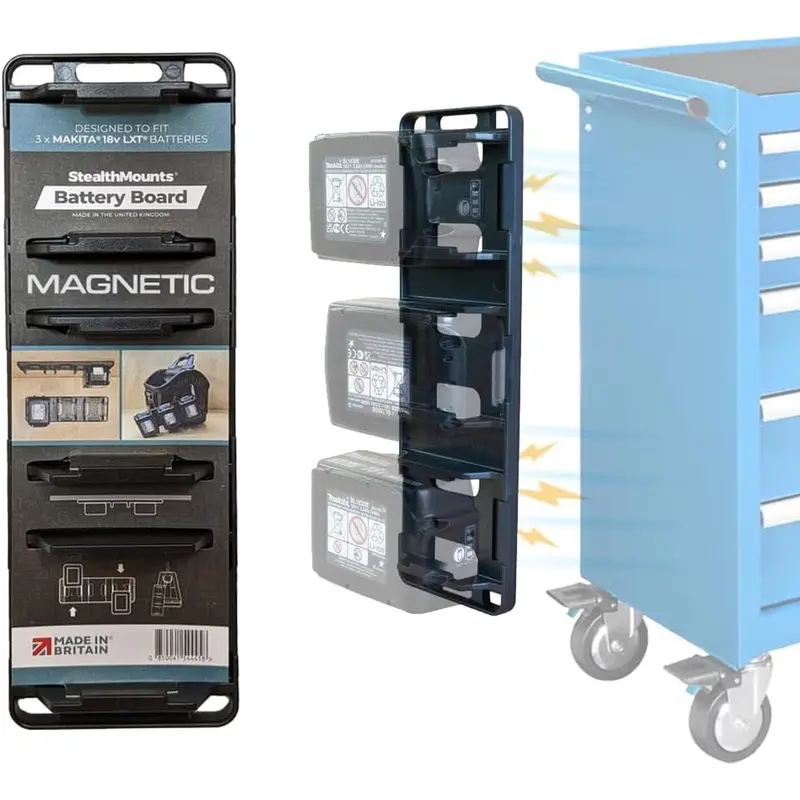 StealthMounts Magnetic Battery Holder for Makita 18V Batteries