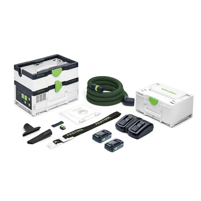 Festool 577390 CTC SYS Cordless 18V Mobile HEPA Dust Extractor PLUS 4.0Ah Kit