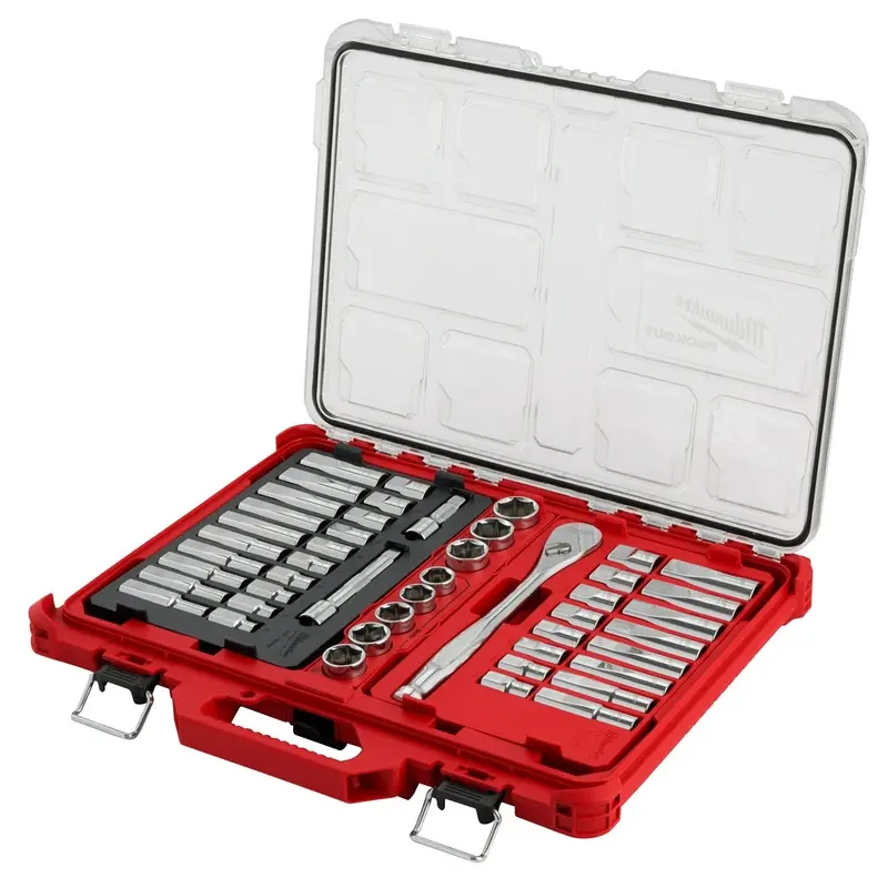 Milwaukee 48-22-9487 47pc 1/2" Drive Ratchet & Socket Set with PACKOUT Organizer