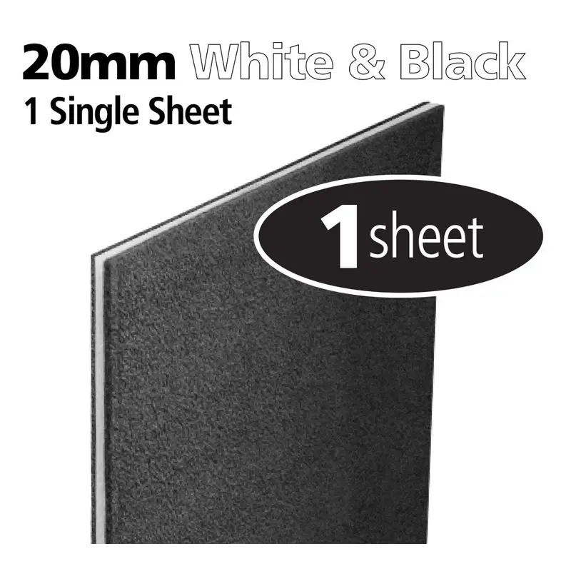 Fastcap Kaizen Foam, Black and White, 20mm (3/4-in) Thick
