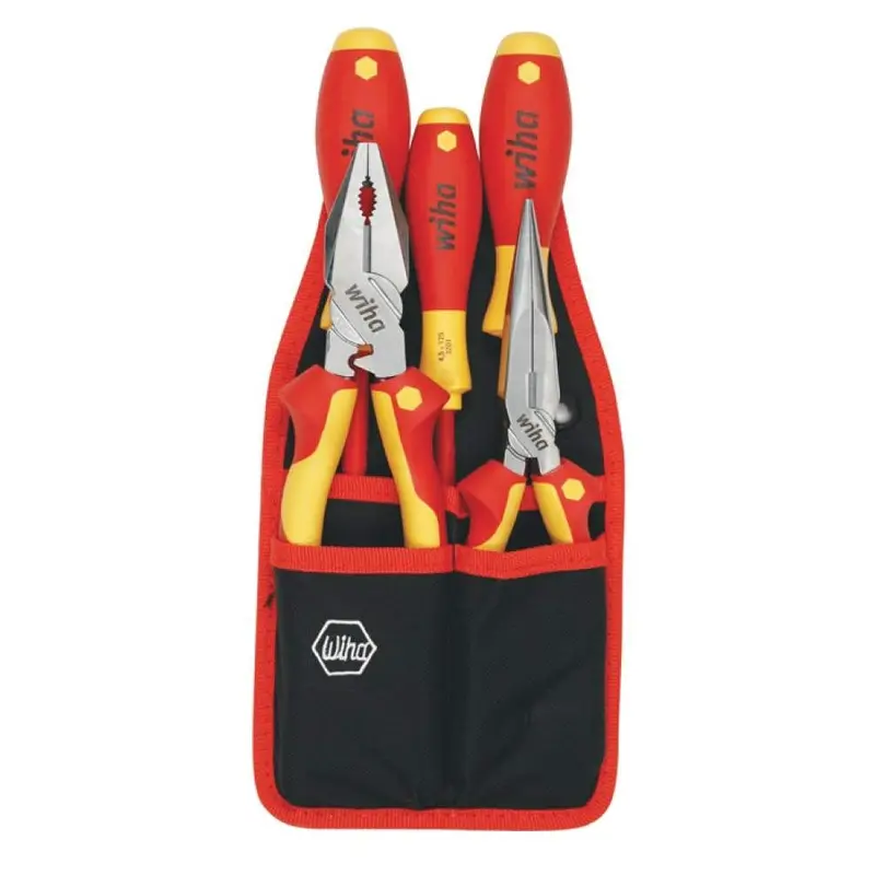 Wiha 32875 Insulated Pliers/Cutters/SlimLine Screwdrivers 5 Piece Set