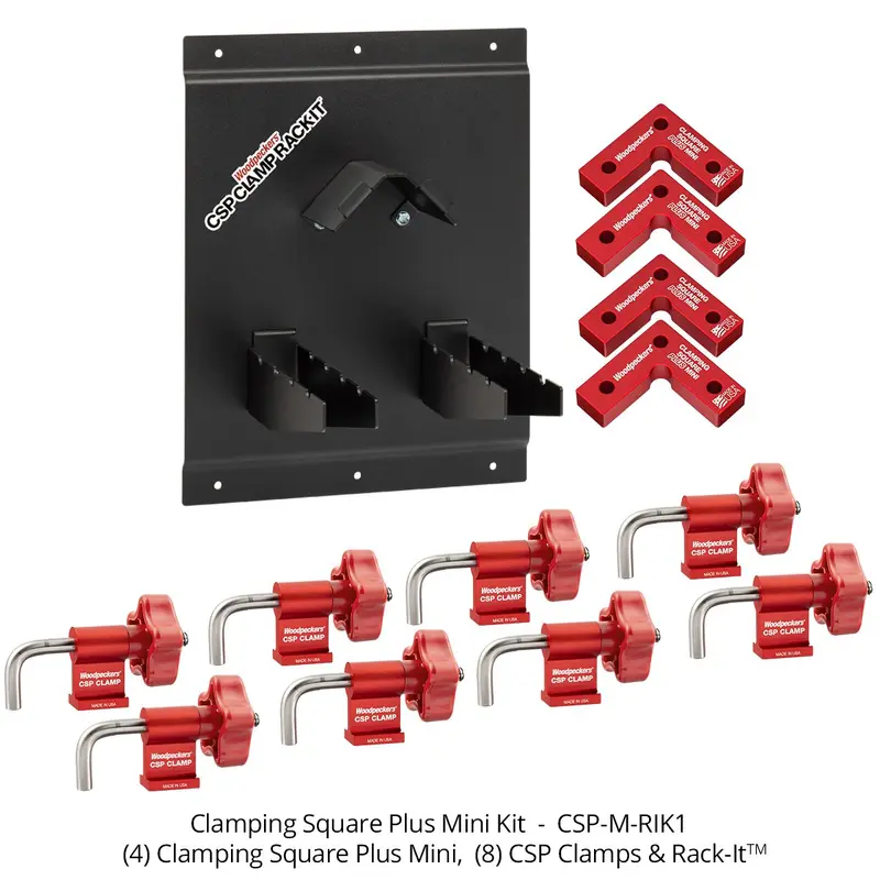 Woodpeckers CSP-M-RIK1 Mini Clamping Square PLUS Rack-It Kit