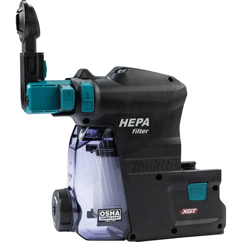 Makita DX14 Dust Extractor Attachment with HEPA Filter Cleaning Mechanism