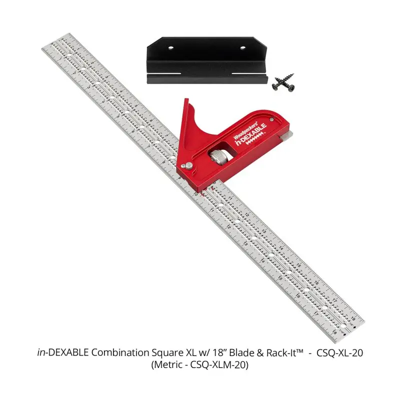 Woodpeckers CSQ-XL-20 in-DEXABLE Combo Square XL - 18 in. Blade