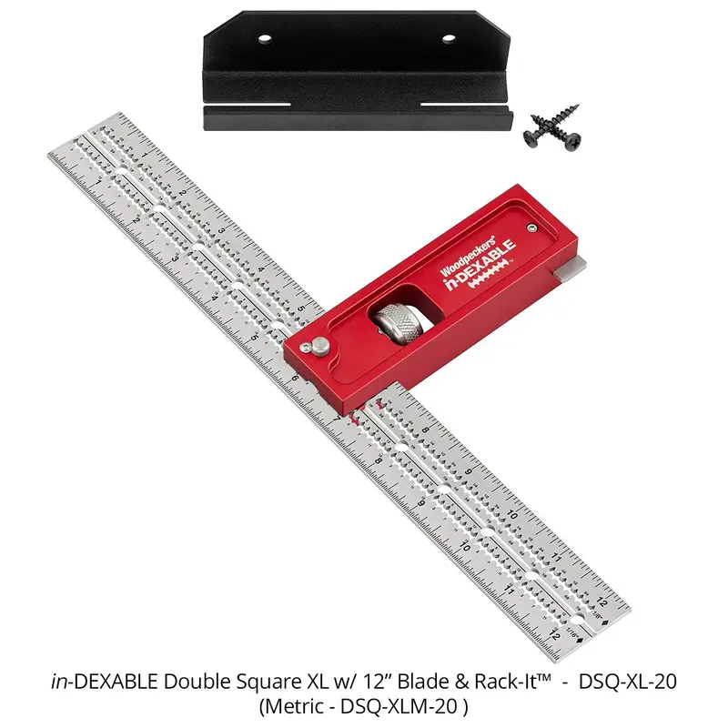 Woodpeckers DSQ-XL-20 in-DEXABLE Double Square XL - 12 in. Blade
