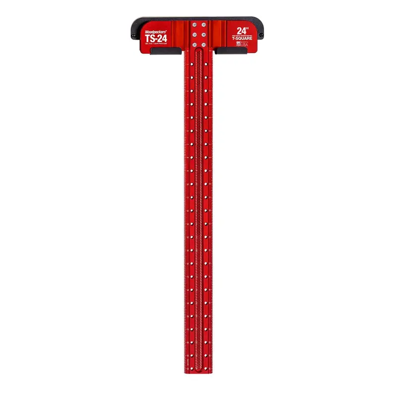Woodpeckers TS-24-20 Precision Woodworking T-Square - 24 Inch With Rack-It