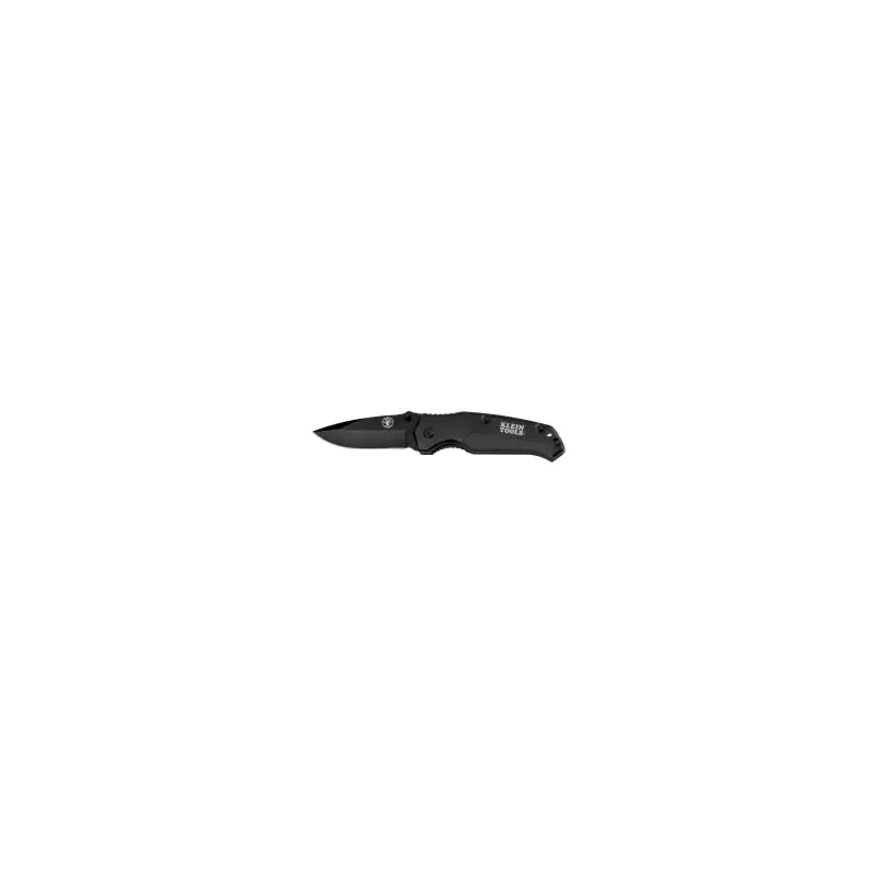 Klein Tools 44220 Pocket Knife, Black, Drop Point Blade