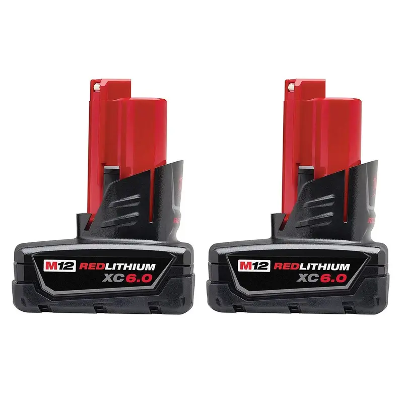 Milwaukee M12 REDLITHIUM XC 6.0Ah Extended Capacity Battery Pack Kit