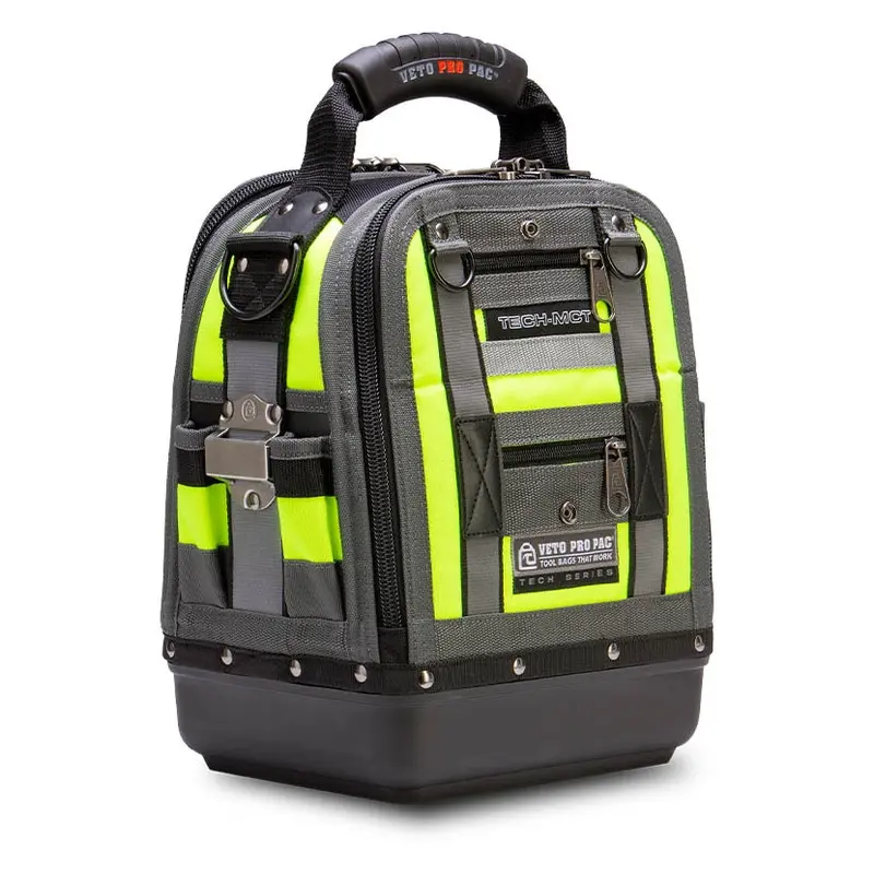 Veto Pro Pac Tech MCT Hi-Viz Yellow Compact Fully Featured Service, Repair & Install Tool Bag