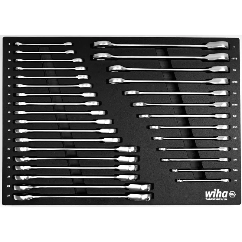 Wiha 30392 31-Piece SAE/Metric Ratcheting Wrench Set