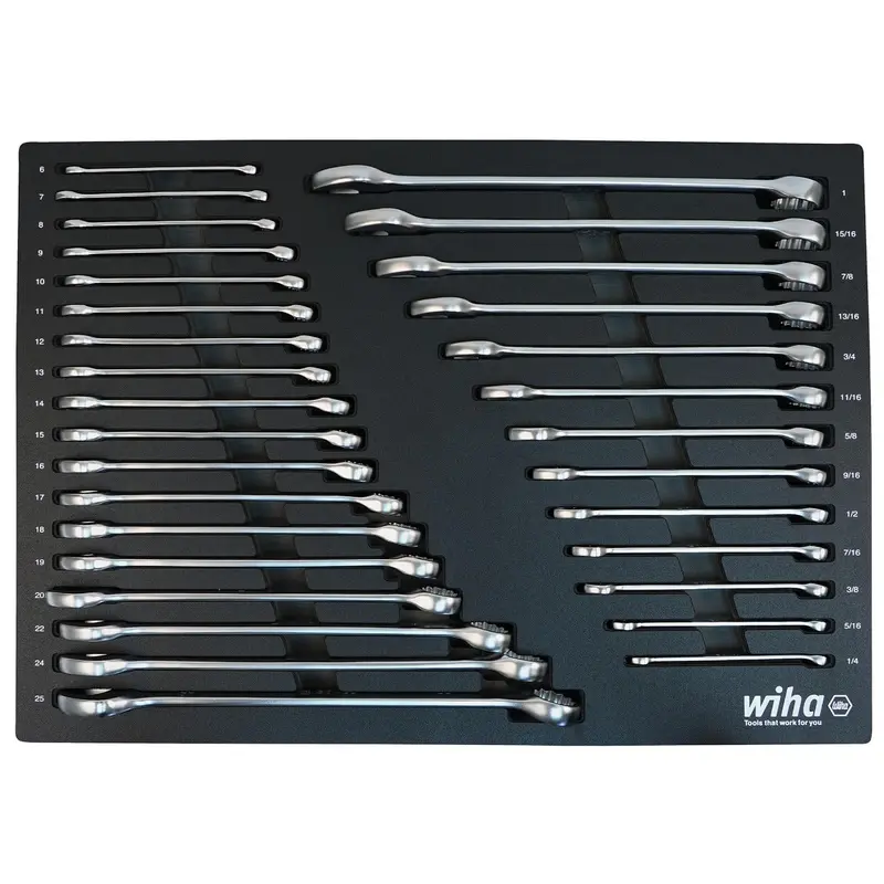 Wiha 30492 31-Piece SAE/Metric Combination Wrench Set