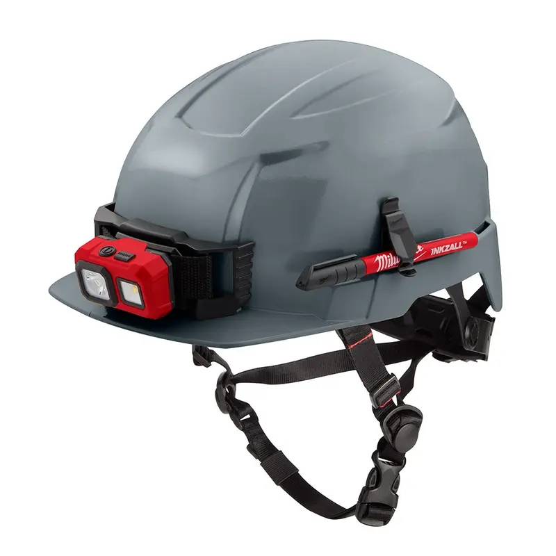 Milwaukee 48-73-1337 Gray Front Brim Helmet with BOLT - Class E