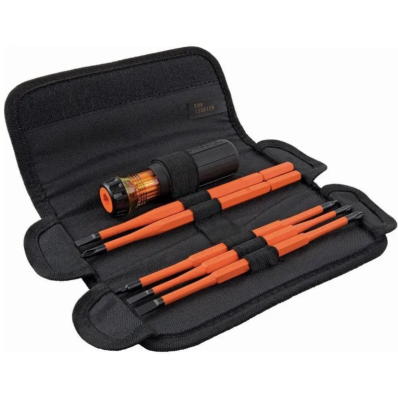 Klein 32288 8-in-1 Insulated Interchangeable Screwdriver Set