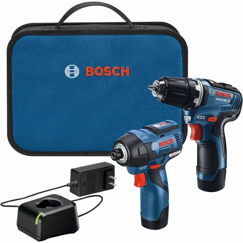 Bosch GXL12V-220B22 12V Max 3/8-in. Drill/Driver and 1/4-in. Hex Impact Driver Combo Kit