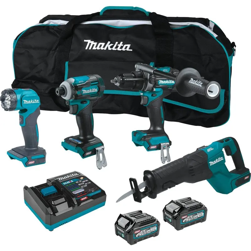 Makita GT401M1D1 40V max XGT Brushless Cordless 4-Pc. Combo Kit (2.5Ah/4.0Ah)