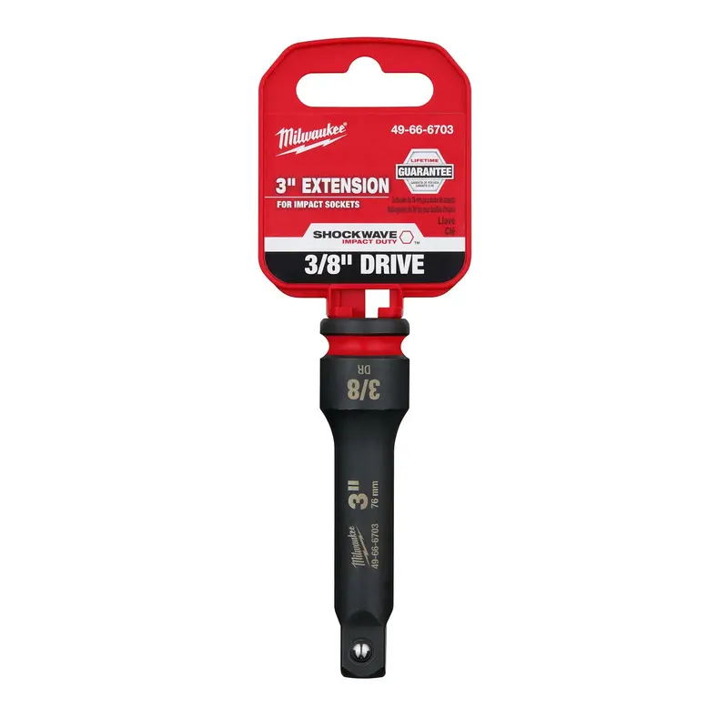 Milwaukee 49-66-6703 SHOCKWAVE Impact Duty 3/8-Inch Drive 3-Inch Extension