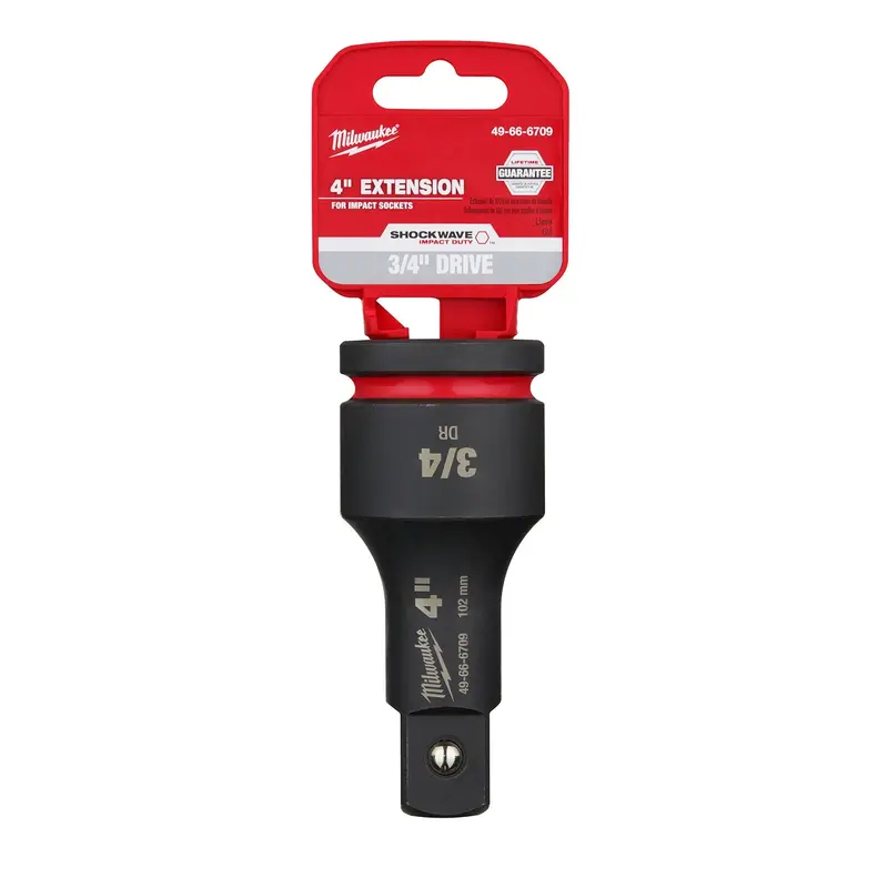 Milwaukee 49-66-6709 SHOCKWAVE Impact Duty 3/4-Inch Drive 4-Inch Extension