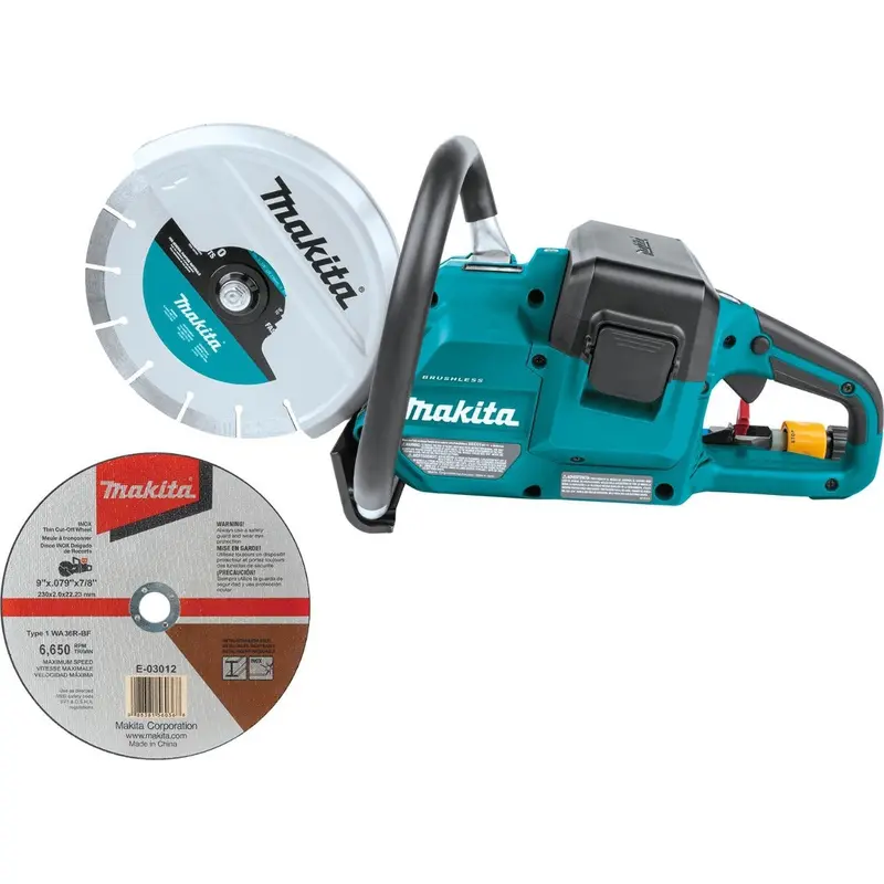 Makita XEC01Z 36V (18V X2) LXT Brushless 9" Power Cutter, with AFT, Electric Brake, Tool Only