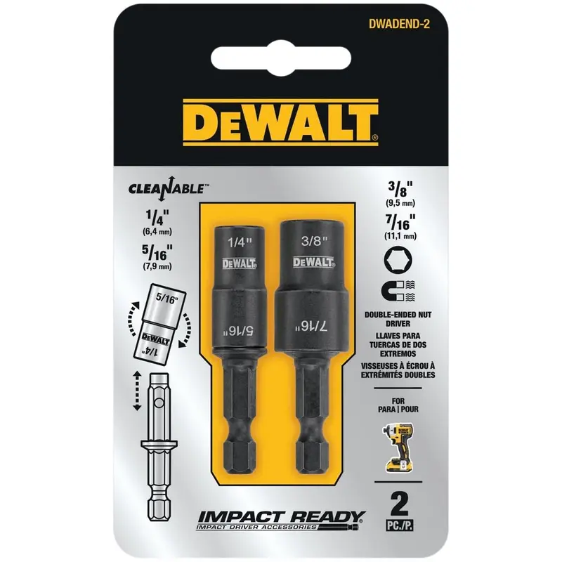 DeWalt DWADEND-2 2-Piece  Reversible Nut Driver Set