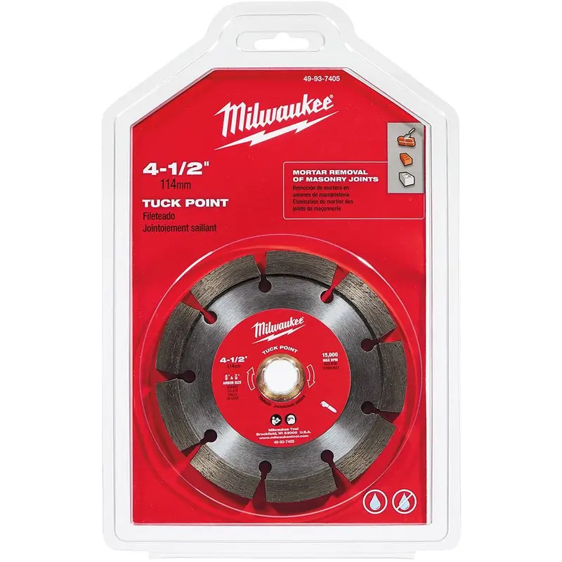 Milwaukee 49-93-7405 4-1/2" DIAMOND MAX Tuck Point Diamond Blade