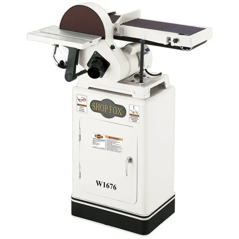Shop Fox W1676 1 HP 6-Inch Belt / 10-Inch Disk Combination Sander