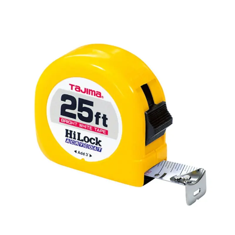 Tajima HL-25BW Hi-Lock Standard Scale 25-ft. Tape Measure