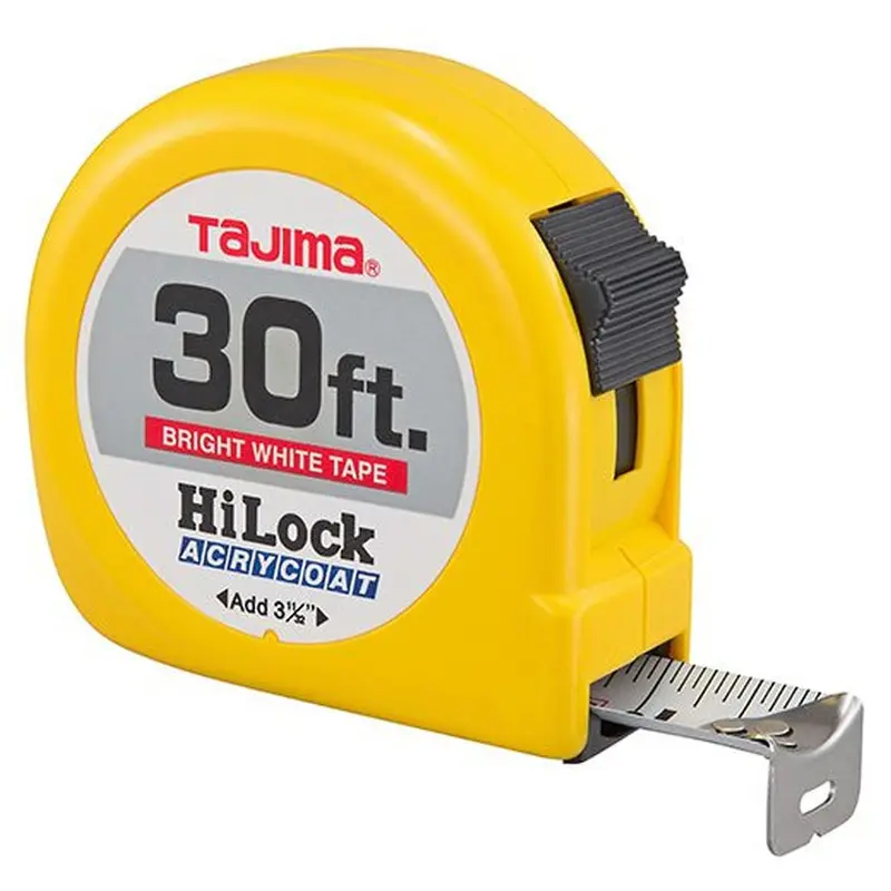 Tajima HL-30BW Hi-Lock Standard Scale 30-ft. Tape Measure