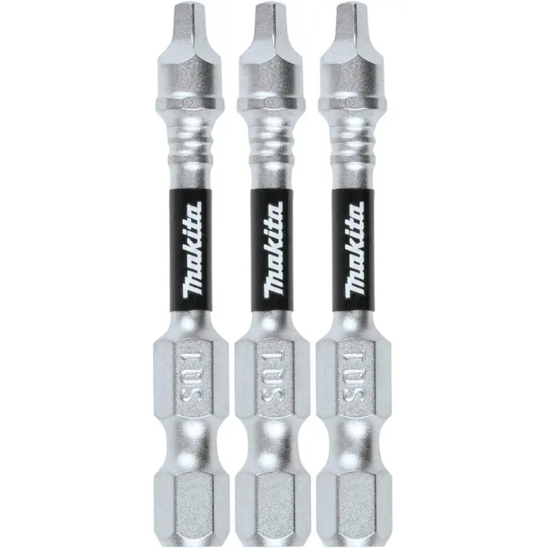 Makita E-00795 Impact XPS #1 Square 2" Power Bit, 3/pk