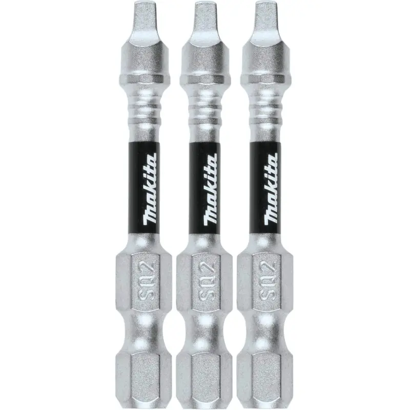 Makita E-00804 Impact XPS #2 Square 2" Power Bit, 3/pk