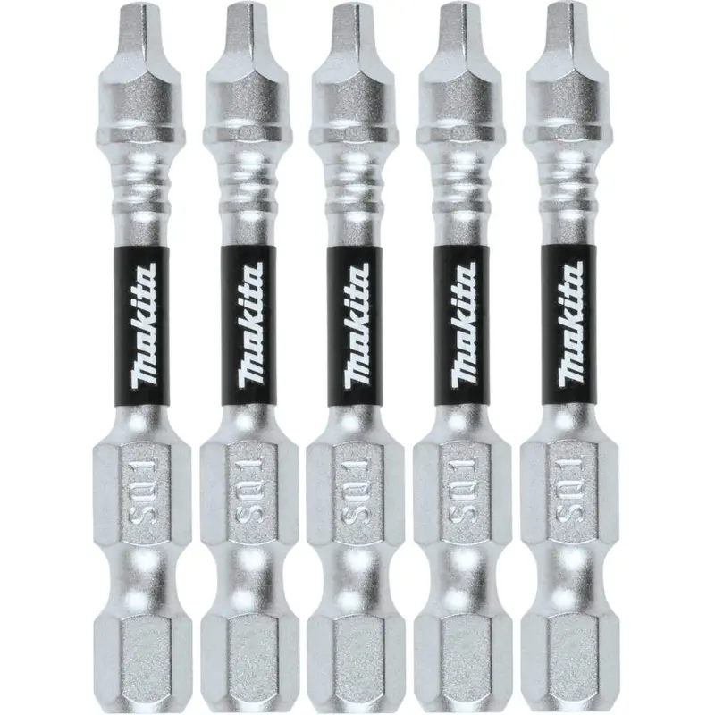 Makita E-00935 Impact XPS #1 Square 2" Power Bit, 5/pk