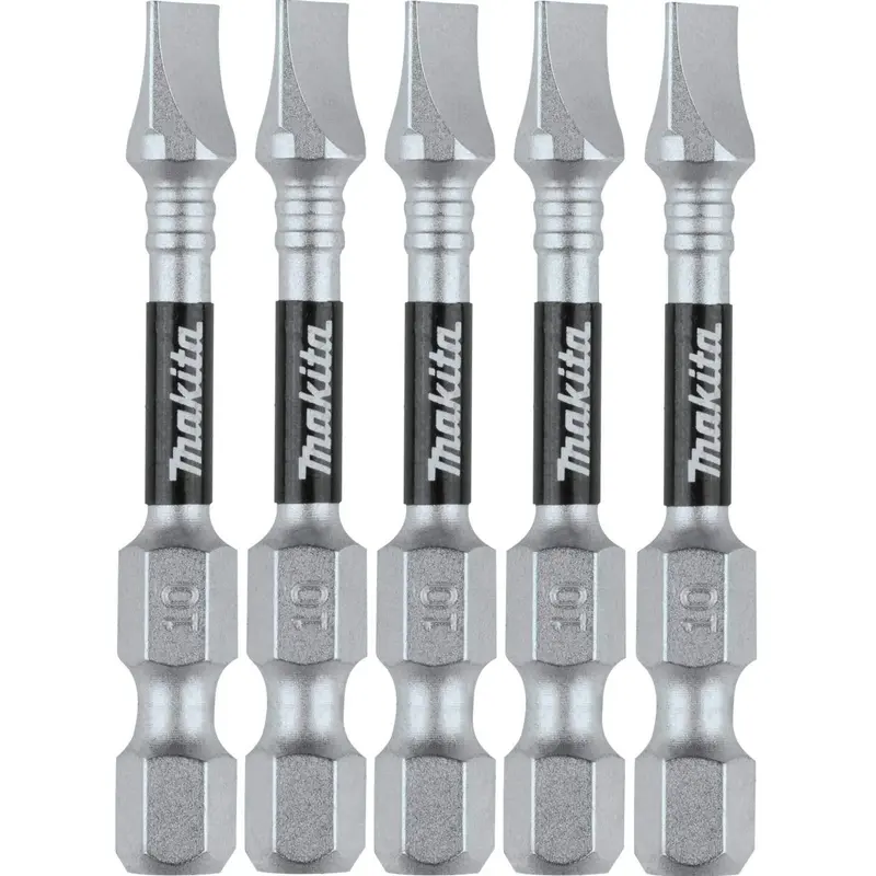 Makita E-01030 Impact XPS #10 Slotted 2" Power Bit, 5/pk