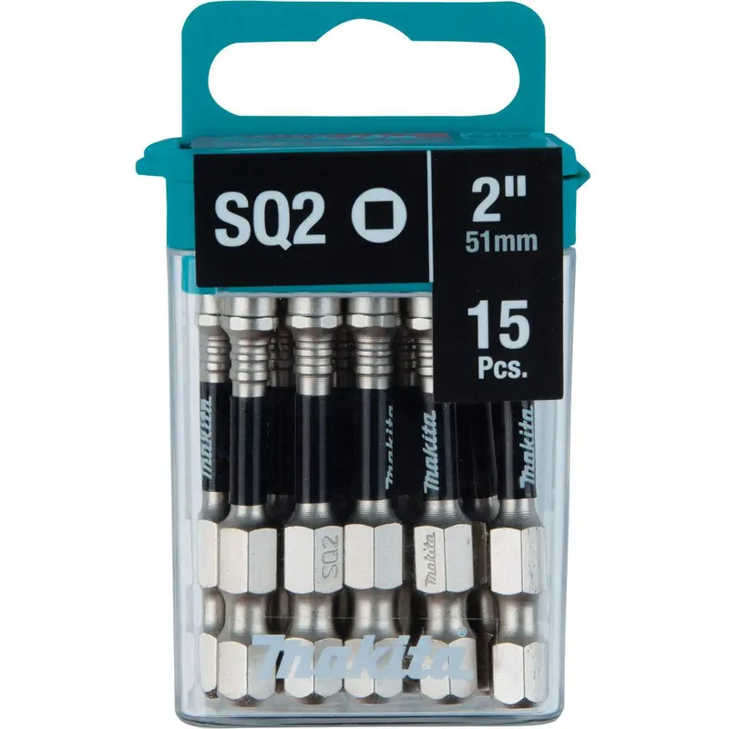Makita E-01052 Impact XPS #2 Square 2" Power Bit, 15/pk
