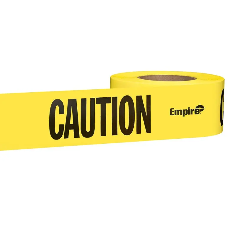 Empire 77-1002 1000-Foot Yellow Barricade Tape - CAUTION/CUIDADO