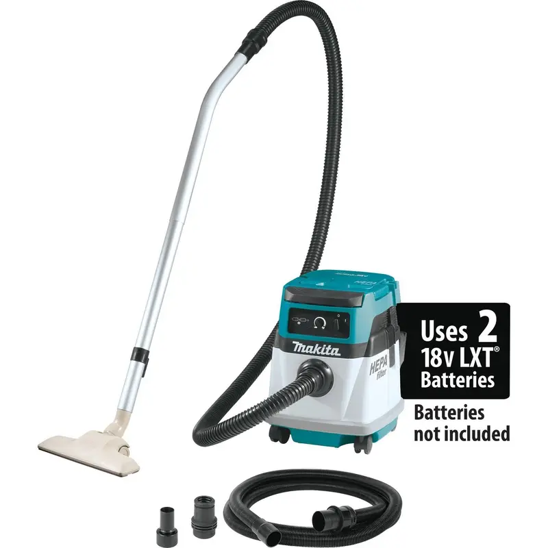 Makita XCV13Z 18V X2 LXT (36V) Cordless/Corded 4 Gallon HEPA Dry Dust Extractor/Vacuum, Tool Only