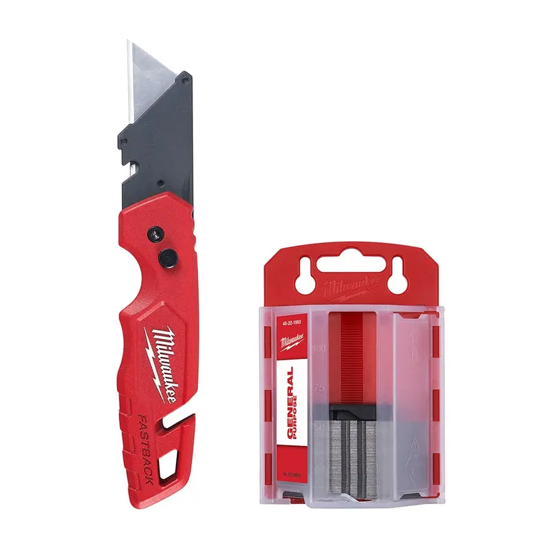 Milwaukee 48-22-1504 Fastback Folding Utility Knife And Blades Set