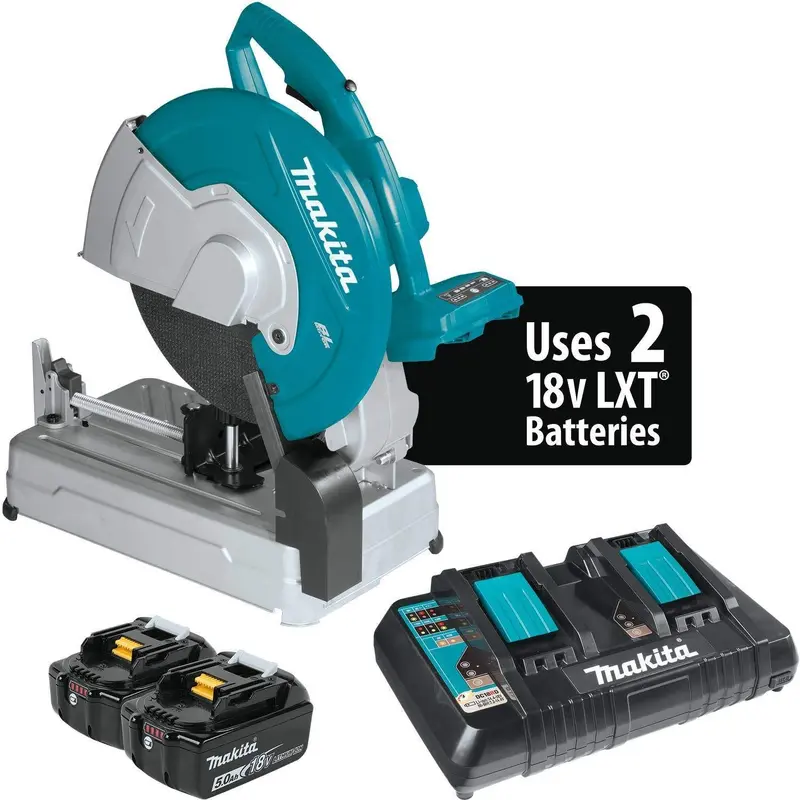 Makita XWL01PT 36V (18V X2) LXT Brushless 14" Cut-Off Saw Kit (5.0Ah)