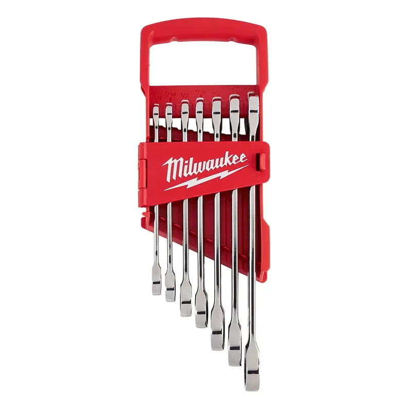 Milwaukee 48-22-9406 7-Piece Ratcheting Combination SAE Wrench Set