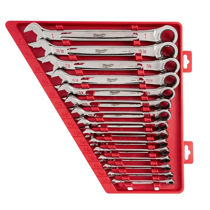 Milwaukee 48-22-9416 15-Piece Ratcheting Combination SAE Wrench Set