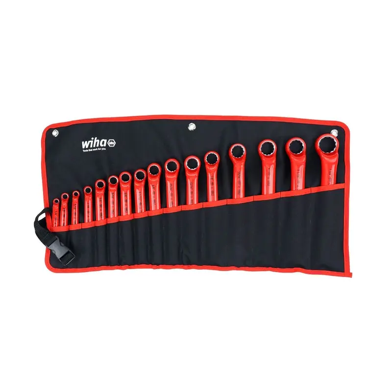 Wiha 21094 16-Piece Insulated Deep Offset Wrench Set, SAE