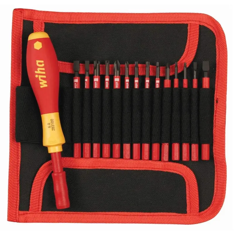 Wiha 28390 Insulated Narrow Profile SlimLine 15 Piece Set