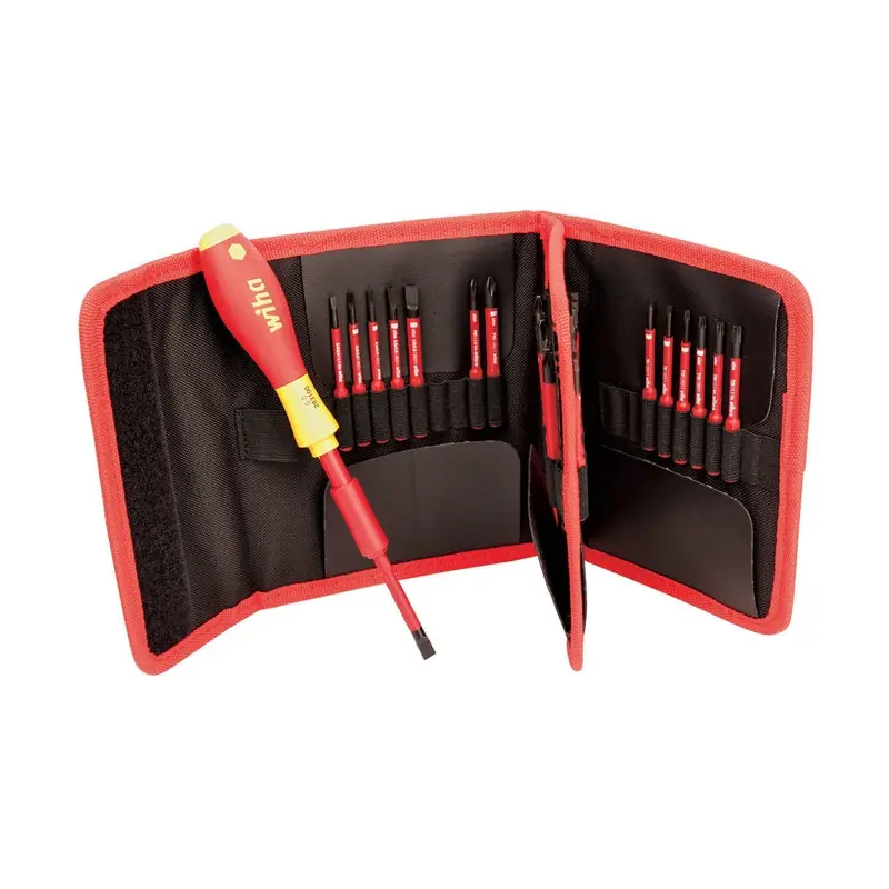 Wiha 28399 30-Piece Insulated SoftFinish SlimLine Blade Set