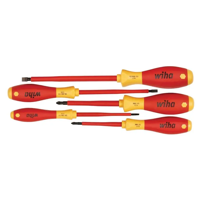 Wiha 32091 Insulated Slotted/Phillips Screwdrivers 5 Piece Set