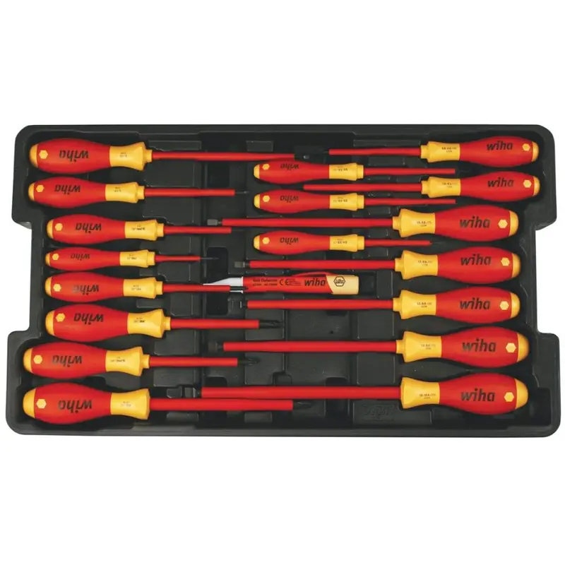 Wiha 32095 Insulated Screwdrivers in Tray 19 Piece Set