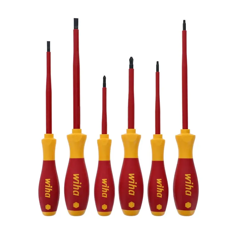 Wiha 32196 6-Piece Insulated Slimline Screwdriver Set