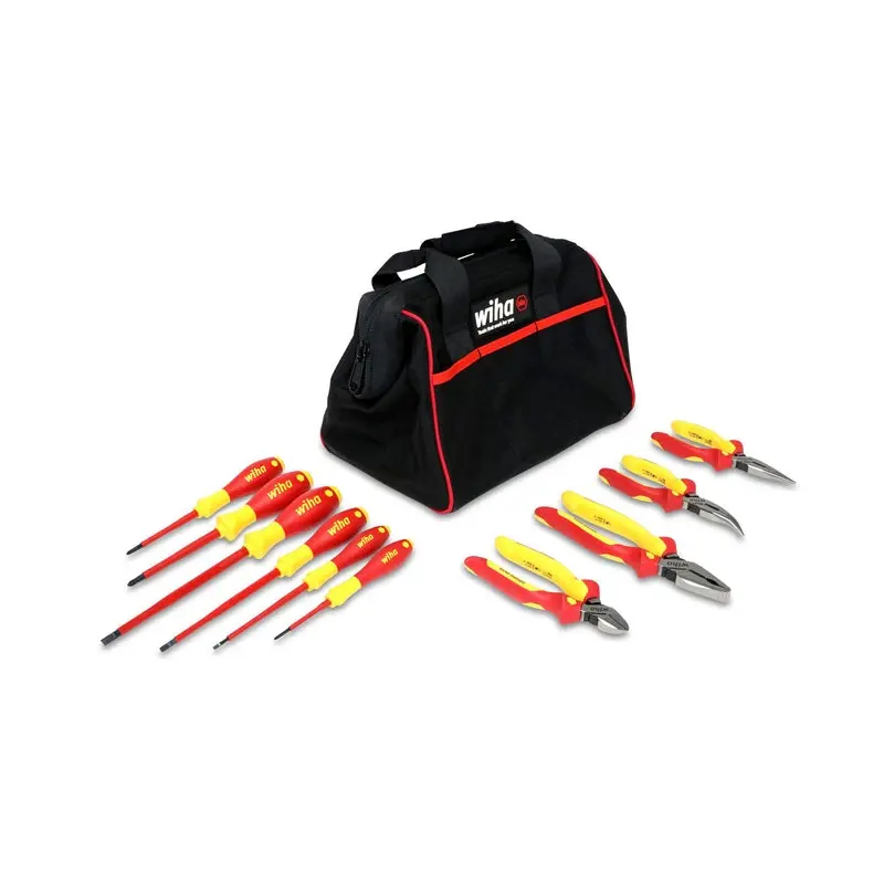 Wiha 32892 10-Piece Insulated Pliers-Cutters and Screwdriver Set