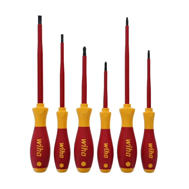 Wiha 35890 6-Piece Insulated SoftFinish Screwdriver Set