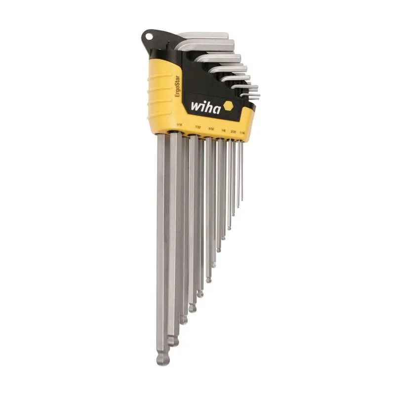Wiha 66988 ErgoStar Ball End Hex L-Key Inch 13 Piece Set