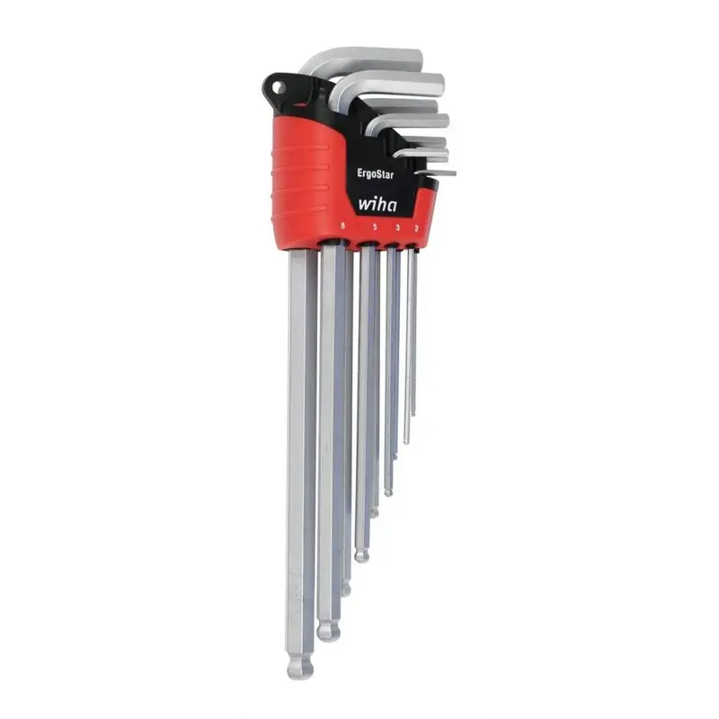 Wiha 66996 ErgoStar Ball End Hex L-Key Metric 9 Piece Set